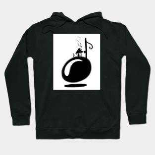 Man living on top of a music note Hoodie